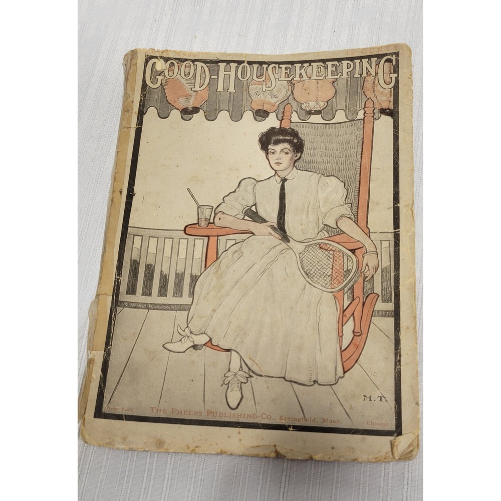 Antique July 1906 Good Housekeeping Magazine Vol XLIII No 1 Edwardian Fashion Ad